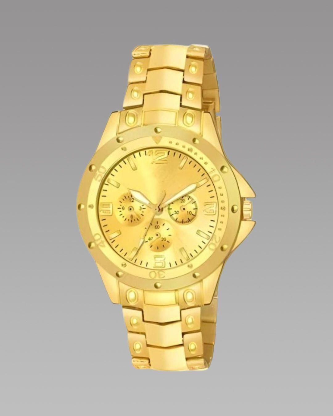 Men's Golden Stainless Steel Watches